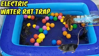 Water Mouse Trap - Best Rat Trap with Swimming pool and Battery 12V - Rat Swimming