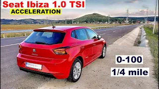 Seat Ibiza 1.0 TSI acceleration 0-100, 1/4 mile, 60-100, 80-120 | 2023 | DSG | FWD | GPS results