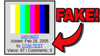 No, COM-TEST was NOT the first video on Youtube. (TheTekkitRealm exposed)
