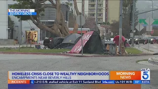 Encampment grows near Beverly Hills city limits