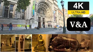 Victoria And Albert Museum Tour London Vlog | Tipu's Tiger in 4K. Urdu / hindi vlog