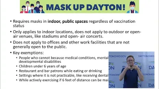 Presentation on Ordinance Requiring Mask Wearing Indoors in Public Spaces