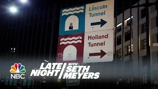 Seth Meyers Recreates David Letterman's Late Night Opening Package - Late Night with Seth Meyers