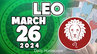 𝐋𝐞𝐨 ♌ 𝐆𝐄𝐓 𝐑𝐄𝐀𝐃𝐘😫 𝐅𝐎𝐑 𝐕𝐄𝐑𝐘 𝐒𝐓𝐑𝐎𝐍𝐆 𝐍𝐄𝐖𝐒🆘😤 𝐇𝐨𝐫𝐨𝐬𝐜𝐨𝐩𝐞 𝐟𝐨𝐫 𝐭𝐨𝐝𝐚𝐲 MARCH 26 𝟐𝟎𝟐𝟒 🔮#horoscope #tarot #zodiac