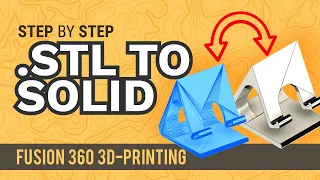 How to Convert an .STL Mesh To a Solid Body - Learn Autodesk Fusion 360 in 30 Days: Day #18