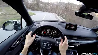 442 2017 Audi SQ7 4 0 V8 TDI POV Drive on Winding Roads   Diesel V8 Sound!