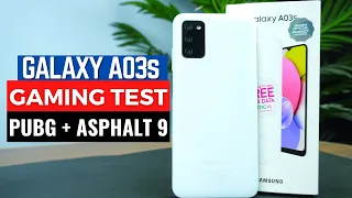 Samsung Galaxy A03s Gaming Test | PUBG & Asphalt 9