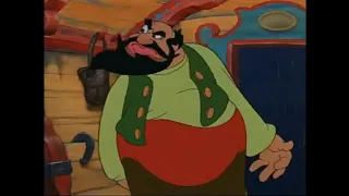 Stromboli Locks Up Pinocchio (Animated & Live Action)