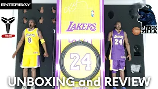 Enterbay NBA Real Masterpiece Kobe Bryant 3.0 Two Pack 1/6 Scale Figure | Unboxing & Review |