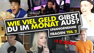 Wie viel gibst du im Monat aus? TEIL 2 - Unangenehme GELD-Fragen an Youtuber | mit Jonas Ems, Celina