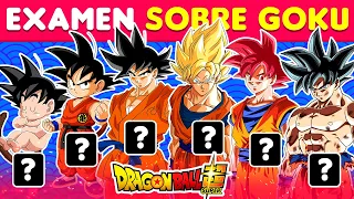Adivina el EXAMEN SOBRE GOKU❌🤓✅ ¿Cuál será tu calificación?  | Dragon Ball trivia | SOR anime