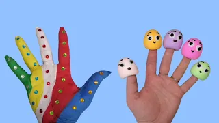 СЕМЬЯ пальчиков Песенка про пальчики для малышей на русском. Разноцветные пальчики
