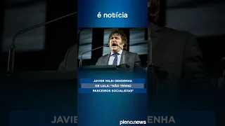 Javier Milei desdenha de Lula: "Não tenho parceiros socialistas"