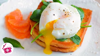 Perfect BREAKFAST in 2 Minutes! Poached eggs. Cooking home