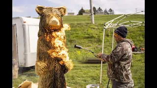 The art of chainsaw carving