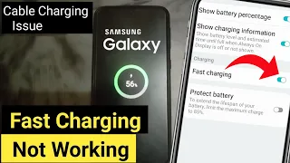 Samsung Galaxy Device Fast Charging Not Working | Cable Charging Issue