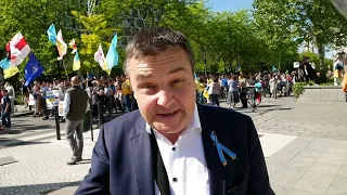 У Брюсселі відбувся марш солідарності з боротьбою України проти вторгнення рашистів