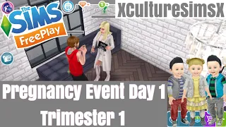 The Sims FreePlay - Pregnancy Event (Day 1) The First Trimester Preparation | XCultureSimsX