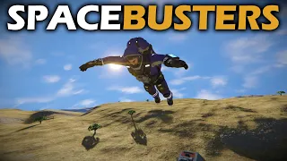 Space Busters | How Far Can You Fly Without Bottles? | Space Engineers