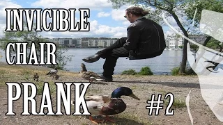 Invisible chair PRANK #2 👀 -Julien Magic