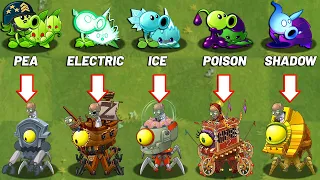 Plants vs Zombies 2 Final Boss - Every Peashooters Plant Max Level Attack PvZ2 All Final Boss Fight!