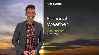 08/02/23 – Heavy rain and strong winds in north – Evening Weather Forecast UK – Met Office Weather