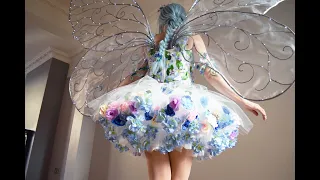 How to make a fairy skirt with flowers and LEDs