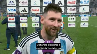 Argentina 3 - 0 Croatia | Lionel Messi post-match interview (English subtitles)