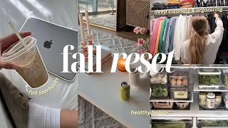 FALL RESET: cleaning, getting cozy for fall, organizing + decluttering! 🍂🧸