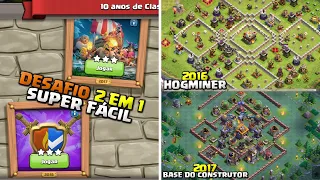 COMPLETE FACILMENTE OS DESAFIOS DE 2016 E 2017 DO 10º ANIVERSÁRIO DO CLASH OF CLANS!