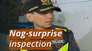 UB: NCRPO chief Eleazar, nag-surprise inspection; pulis, akmang bubunot ng baril nang maalimpungatan