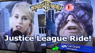 Justice League Ride at Movie World | Queue Line Preshow Video