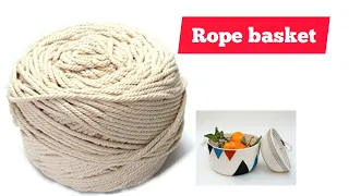 DIY//JUTE ROPE BASKET //for dining table decorations//table mat ideas //k2b craft//in Tamil.
