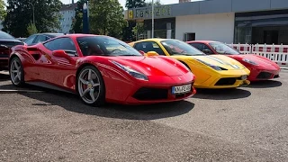 Ferrari F430 Vs Ferrari 458 Italia Vs Ferrari 488 Gtb || Acceleration 0-300 kmh