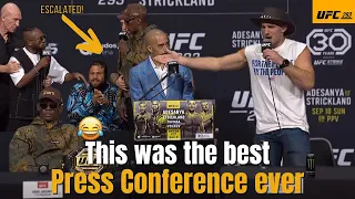 UFC 293 Press Conference - Bloodsport Reaction