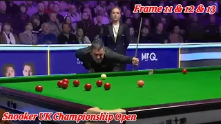 Snooker UK Championship Open Ronnie O’Sullivan VS Hossein Vafaei ( Frame 11 & 12 & 13 )