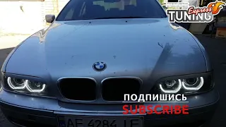 Реснички на фары БМВ 5 Е39 / Накладки фар BMW 5 E39 / Тюнинг и запчасти / Бренд AOM Tuning