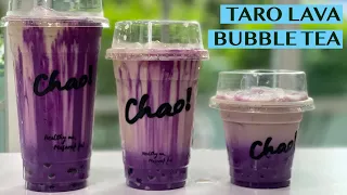 TARO LAVA BUBBLE TEA:  RECIPES FOR 8OZ, 16OZ & 22OZ CUPS