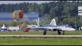 Ultra-short landing Su-57