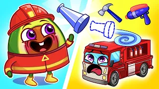 Fire Truck Song 🚒👨‍🚒 I Want To Be A Firefighter🔥 II Kids Songs by VocaVoca Friends 🥑