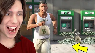 ROUBAND0 TODOS OS CAIXAS ELETRÔNICOS DO GTA 5 POR 24 HORAS!!