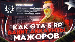 СЛИВ АДМИН ИНФЫ КАК GTA 5 RP БАНИТ АККАУНТЫ МАЖОРОВ