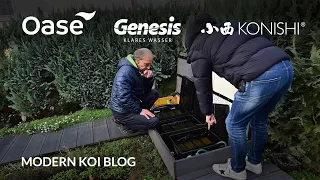 Modern Koi Blog #5827 - Andreas' auf mehrere Filterstränge aufgeteilte Filteranlage