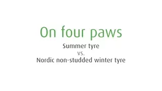 Nokian Tyres braking test on wet asphalt: New summer tyre vs. Nordic non-studded winter tyre