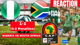 Nigeria vs South Africa 1-1 (4-2 Penalties) Live Africa Cup Nation AFCON Match Super Eagles Bafana