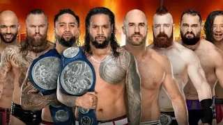 The Usos vs The Bar vs Aleister black and Ricochet vs Rusev and Shinsuke Nakamura WrestleMania 35