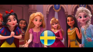 Vanellope meets the Disney Princesses (Swedish) | RALPH BREAKS THE INTERNET