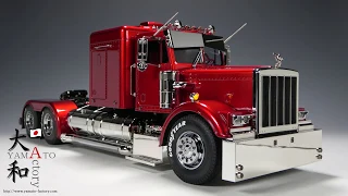 TAMIYA 1/14 RC Truck GRAND HAULER Peterbilt Candy red 4K