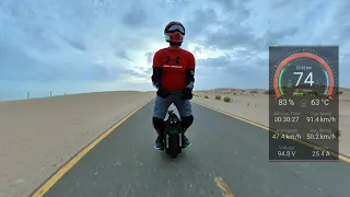 How to recover from high speed wobbles on electric unicycle (80kph +)