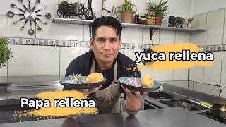 HOY TOCA COCINA PAPA RELLENA Y YUCA RELLENA CON TODOS LOS SECRETOS